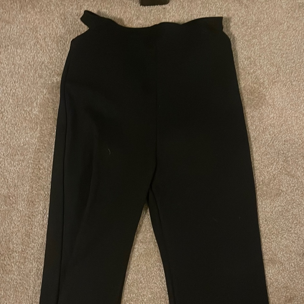 Subsurface thong knit pants bell bottoms